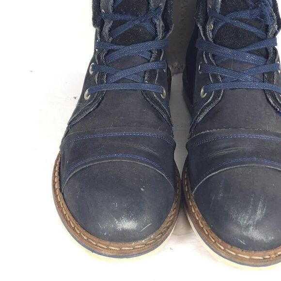 Freebird Men\'s Fisk US12 Blue Navy Leather Lace-Up Ankle Chukka Boots main image 15